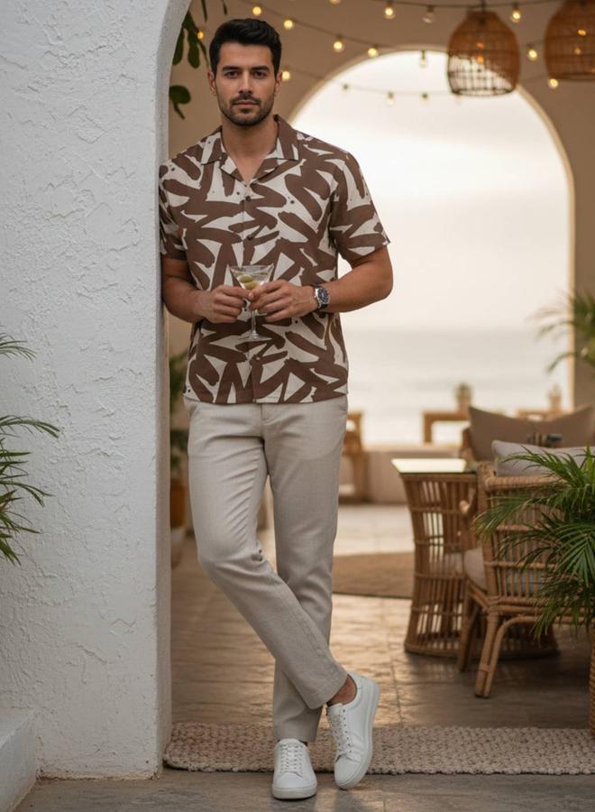 TRULOOM Men Printed Relaxed Fit Cotton Shirt - Image 1